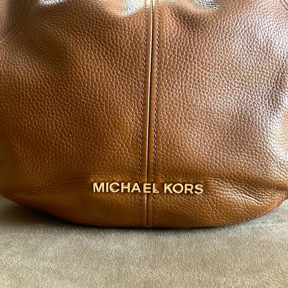 Gently used Michael Kors 100% Leather Hobo. - Picture 2 of 5